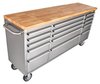 72 in. 15-Drawer Rolling Tool Cabinet [Stainless Steel] - image 2
