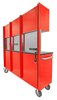 72 in. 15-Drawer Rolling Tool Cabinet with Upper Storage [Red] - image 4