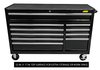 52 in. 10-Drawer Rolling Tool Cabinet [Black Powder-Coated] - image 2