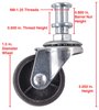 Replacement Casters for Welding Cart 555-81543 [Set of 2] - image 4