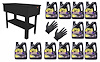 Parts Washer Kit with 12 One Gallon Bottles of Cleaner/Degreaser & X-Large Gloves [40-Gallon Tank]