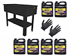 Parts Washer Kit with 6 Two Gallon Bottles of Cleaner/Degreaser & X-Large Gloves [40-Gallon Tank] - image 1