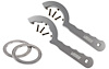 Universal Spanner Wrench Set with Thrust Bearings Billet Aluminum - image 1