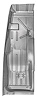 Full-Length Floor Panel for 1967-1969 GM F-Body [Deep Draw Quality Steel, Right/Passenger Side]