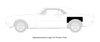 Rear Wheel Opening Patch Panel for 1967-1968 Chevrolet Camaro, Pontiac Firebird [Left/Driver Side] - image 4