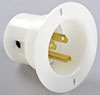 110 V Recessed Male Outlet Plug [Surface Mount - No Electrical Box Needed for Mounting] - image 2