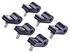 Line Clamps, 3/16 in. [6 pack, Black Aluminum] - image 1
