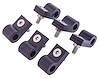 Line Clamps, 1/4 in. [6 pack, Black Aluminum] - image 1