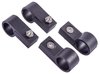 Line Clamps, -6AN (3/8 in.) [4 pack, Black Aluminum] - image 2