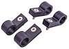 Line Clamps, -8AN (1/2 in.) [4 pack, Black Aluminum] - image 1