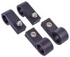 Line Clamps, -8AN (1/2 in.) [4 pack, Black Aluminum] - image 2