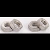 Stainless Steel Jam Nuts 1/4"-28 LH - image 2