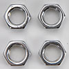 Chrome Plated Steel Jam Nuts 1/2"-20 LH - image 2