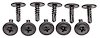 Phillips Oval Head Screws 8 x 1/2 in. [Black] - image 1