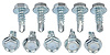 Indented Hex Head Tek Screws 8 x 1/2 in. [Zinc] - image 1