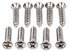 Phillips Oval Head Sheet Metal Screws 8 x 3/4 in. [Chrome] - image 1