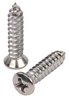 Phillips Oval Head Sheet Metal Screws 8 x 3/4 in. [Chrome] - image 2