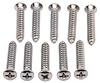 Phillips Oval Head Sheet Metal Screws 8 x 1 in. [Chrome] - image 1