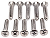 Phillips Oval Head Sheet Metal Screws 10 x 1 in. [Chrome] - image 1
