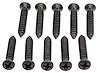 Phillips Oval Head Sheet Metal Screws 8 x 1 in. [Black] - image 1