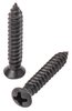 Phillips Oval Head Sheet Metal Screws 8 x 1 in. [Black] - image 2