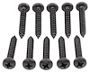 Phillips Pan Head Sheet Metal Screws 8 x 1 in. [Black] - image 1