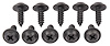 Phillips Flat Top Washer Head Trim Screws GM 8 x 1/2 in. [Black] - image 1