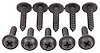 Phillips Flat Top Washer Head Trim Screws GM 8 x 3/4 in. [Black] - image 1