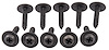 Phillips Flat Top Washer Head Trim Screws GM 8 x 3/4 in. [Black] - image 1
