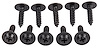 Phillips Flat Top Washer Head Trim Screws GM 10 x 3/4 in. [Black] - image 1