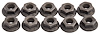 Metric Hex Flange Nuts 11.80 mm Flange [Black]