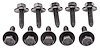 Metric CA Point Body Bolts 6-1.00 x 25 mm [Black] - image 1