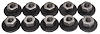 Metric Hex Flange Nuts 24 mm Loose Washer Flange OD [Black] - image 1