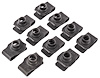 Extruded U-Nuts 0.035 in. - 0.232 in. [Black] - image 1