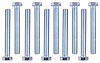 Hex Head Bolts, 1/2 in.-13 x 4 in. UHL, Carbon Steel, Grade 5 [Set of 10] - image 1