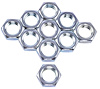 3/4 in.-16, 1 1/8 in. Hex Jam Nuts [Right Hand Thread, Set of 10] - image 1