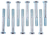 Hex Head Bolts, 3/8 in.-16 x 3 in. UHL, Carbon Steel, Grade 5 [Set of 10]