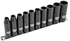 Deep Well Impact Socket Set, 1/2 in. Drive [Metric 10-Piece] - image 1