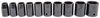 Shallow Impact Socket Set, 1/2 in. Drive [SAE 10-Piece] - image 2