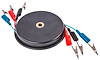3 Wire Electrical Test Leads, Retractable, 10 ft., w/ Clips - image 1