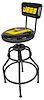 Adjustable Hydraulic Stool with Backrest [300 lb. Capacity] - image 1
