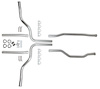Header-Back Dual Exhaust Kit for 1973-1986 Chevrolet, GMC 1/2, 3/4, 1-Ton Truck [4WD, 265-400 ci.] - image 1