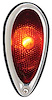 1939 Ford Style Tail Light without Blue Dot with Incandescent Bulb - image 1