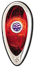 1939 Ford Style Tail Light with Blue Dot Incandescent Bulb - image 1