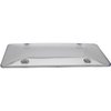 License Plate Cover Smoke Tinted Bubble Design - image 2