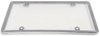 License Plate Frame with Chrome  Finish and Clear Bubble Cover - image 3