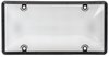License Plate Frame with Black Finish and Smoke Bubble Cover - image 2