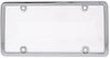 License Plate Frame with Chrome Finish, Clear Bubble Cover and Fasteners - image 2