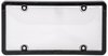 License Plate Frame with Black Finish, Clear Bubble Cover and Fasteners - image 2