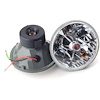 Tri-Bar Round Headlights Red Dot with Amber Signal - image 1